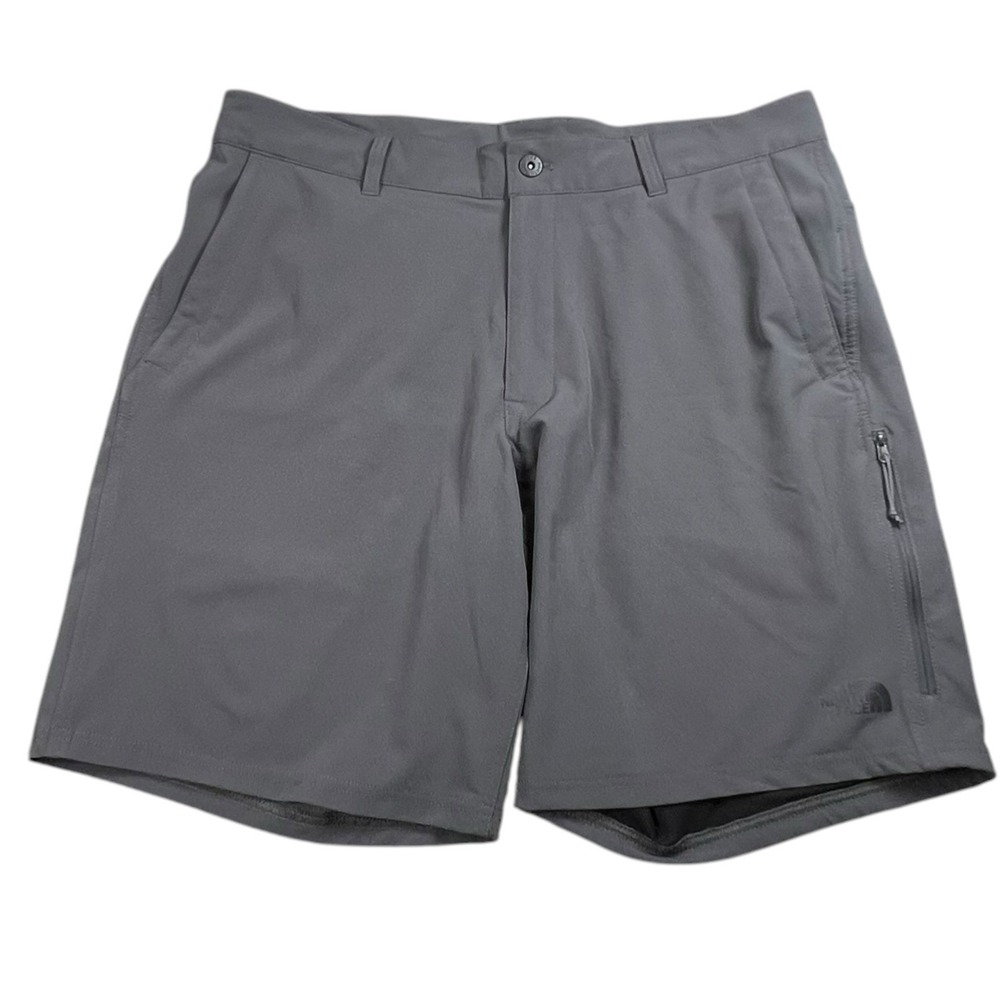 The North Face Mens 38 Gray 9" Inseam Zip Cargo Pocket Lightweight Shorts